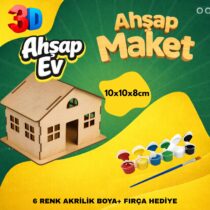 Ahşap ev maketi model 2