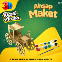 Ahşap Klasik Araba Maketi