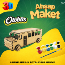 Ahşap Otobüs Maketi
