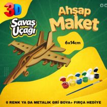Savaş Uçağı Maketi Ahşap