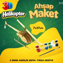 Ahşap Helikopter Maketi